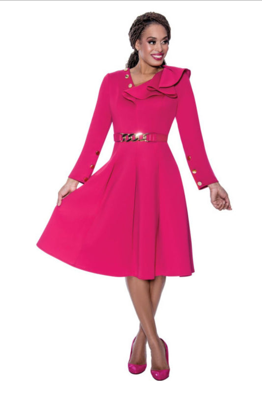 Nubiano Ruffle Neck Church Dress