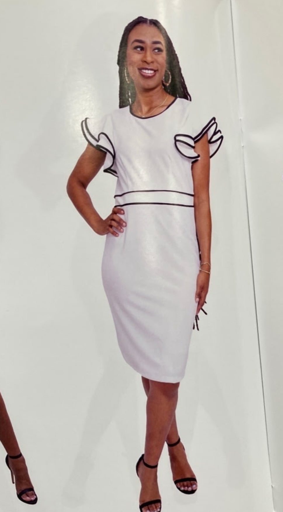 Allen Kay Scuba Crepe Dress